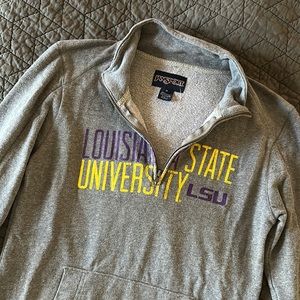 LSU Womens Half Zip Sweatshirt